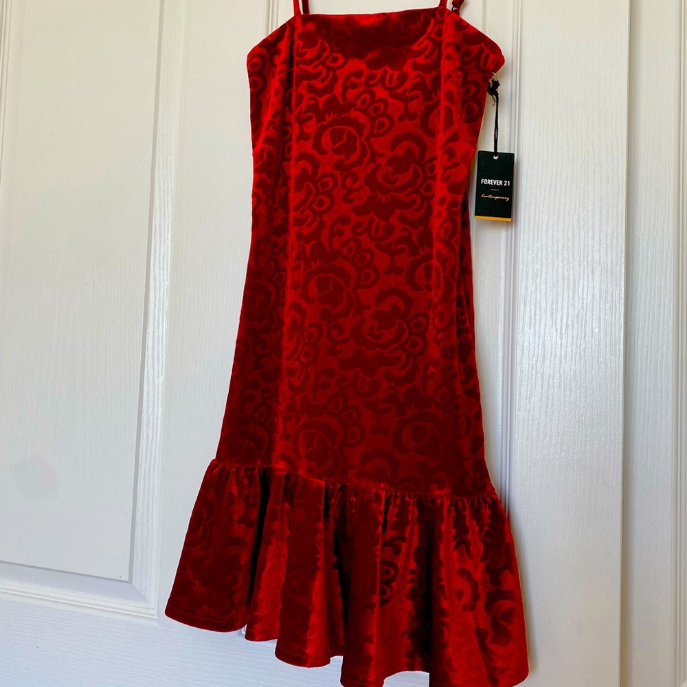 Floral Velvet Dress
